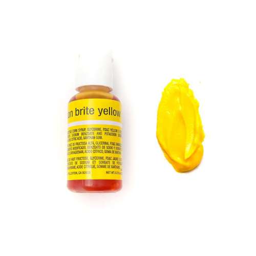 Chefmaster Liqua-gel - Neon Yellow - Click Image to Close